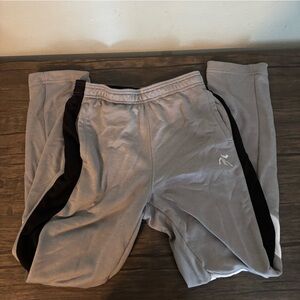 AND1 Kids' Large Gray Sweatpants w/ Black Side Stripe